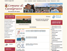 Tablet Screenshot of comune.casalgrasso.cn.it